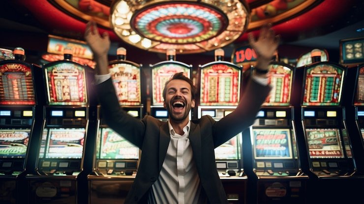Antarmuka Wild West Gold di platform bintang777 menampilkan gulungan dan simbol tematik Barat